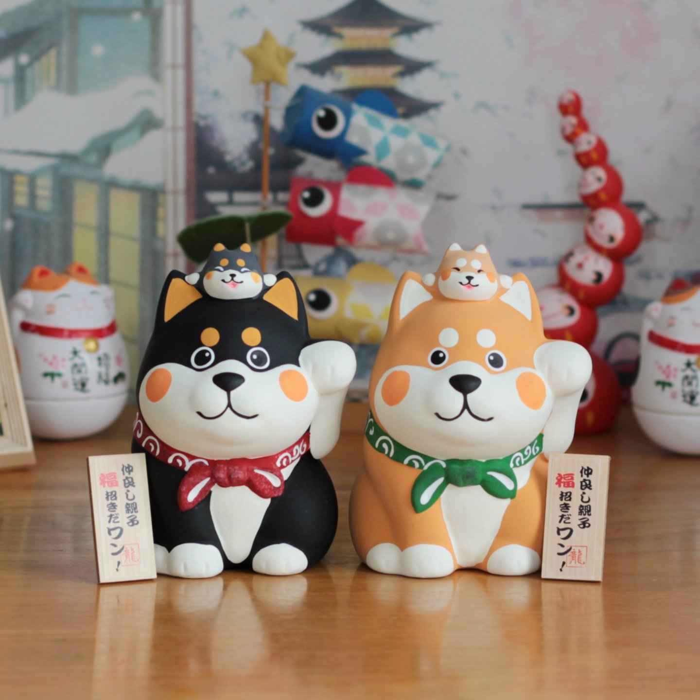 日本龙虎作陶瓷质感超绝柴犬存钱罐摆件萌趣又实用存钱仪式感拉满,淘宝优惠券,粉丝福利购,淘宝优惠卷