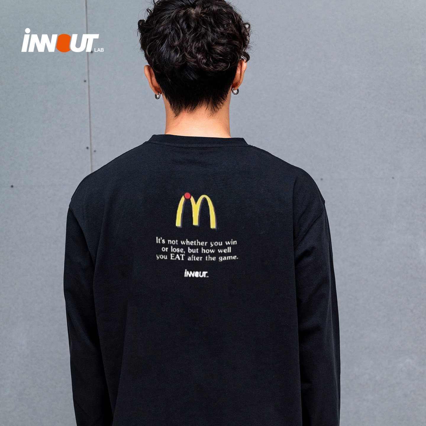 INNOUT美式秋季水洗长袖T恤情侣麦门印花运动圆领男女潮宽松国潮,淘宝优惠券,粉丝福利购,淘宝优惠卷