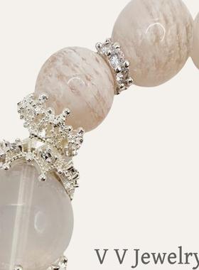 原创设计爆闪蝴蝶结雪花手链