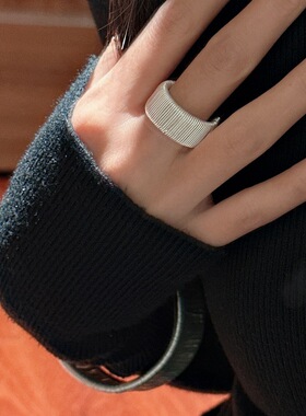【Oopsis】素棱·S925纯银手工款绕线重工戒指