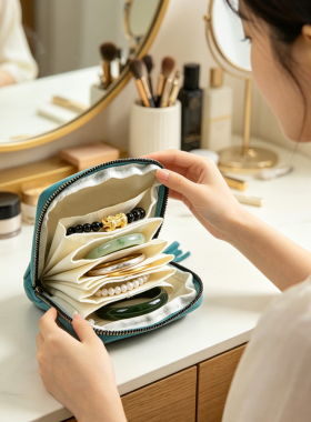 轻便首饰收纳包耳环饰品收纳袋
