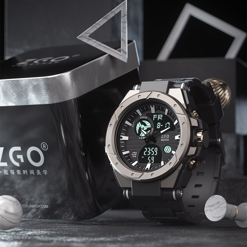 个性炫酷高中生男士机械防水电子表 正港联意国产腕表