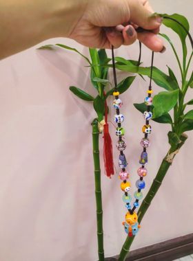 达摩腓尼基娃娃守护神娃娃琉璃手链琉璃毛衣链原创