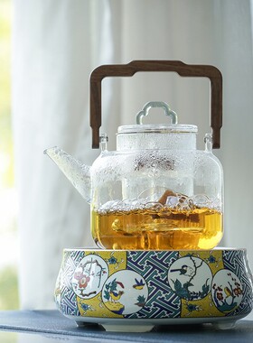禾器灵韵雅韵壶玻璃煮茶壶陈皮老白茶泡茶茶具和器烧水单壶