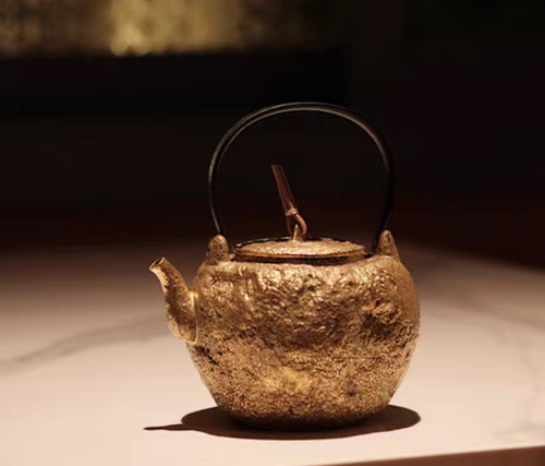 半斋苍茫金彩陶胎陶壶煮水壶煮茶壶烧水壶 - 图0