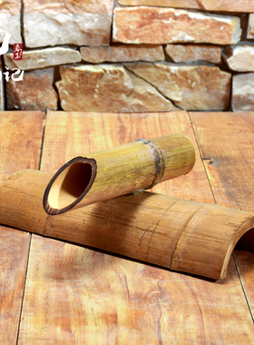 管子手工制作立式搭配小水泵竹筒