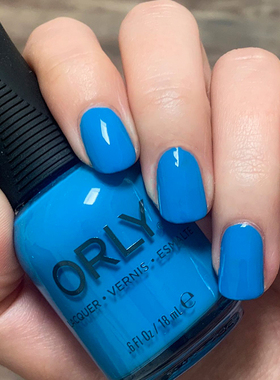 orly彩色油性指甲油蓝色免烤防水