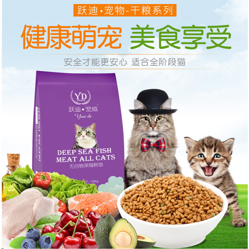 猫粮20kg40斤 成猫幼猫粮鱼肉味猫咪主粮流浪老年猫食<a href=