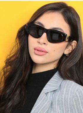 复古猫眼墨镜女2024新款防晒防紫外线高级感太阳眼镜显脸小BB0095