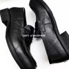 DBFIT cowhide washed four-season commuting loafers increased thick sole casual soft surface distressed micro-pleated men's derby shoes