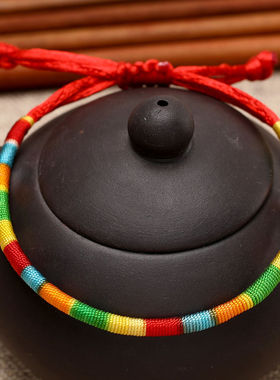 儿童成人锦纶五彩绳简约端午节