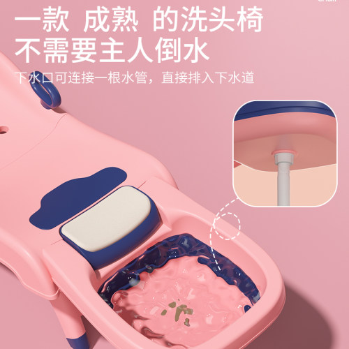 儿童洗头躺椅可折叠洗头神器宝宝家用洗头床女童小孩婴儿洗头发凳-图2