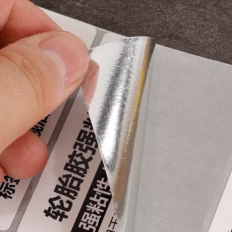 Customized tire rubber synthetic paper sub-silver self-adhesive label