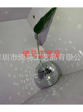 品新镜玻璃面砖樱桃迪斯1科球手制工作摆件装饰反射灯七彩灯光