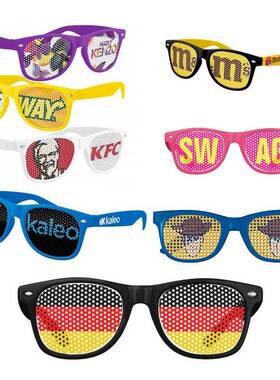 2026美加墨世界杯足球球迷助威贴纸国旗太阳镜道具装饰礼品墨镜