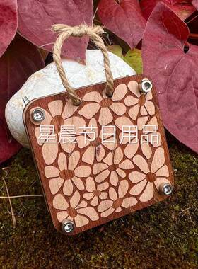 新品Pocket Flower Press创意袖珍压花机木质工艺品挂件