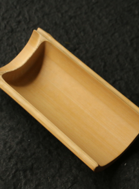 竹迹纯手工精工雕刻玉竹茶则