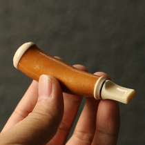 (thick and thin) Shanghai-Shanghai Piper pure manual work to make abnormal old gourd This long cigarette holder filter the pieces