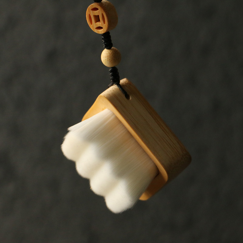 老玉竹机器雕刻纤维毛万毛刷子文玩橄榄核雕刻竹雕刷把件,淘宝优惠券,粉丝福利购,淘宝优惠卷