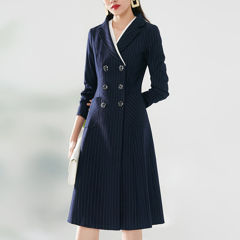 晚白2022春装新款韩版ol知性连衣裙 onebuye服饰连衣裙