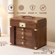 Fanhan Fingerprint Lock Solid Wood Jewelry Box