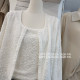 ຮູບແບບໂຄງສ້າງຂອງຝຣັ່ງ brushed lace suspender cardigan ຊຸດສອງສິ້ນສໍາລັບແມ່ຍິງພາກຮຽນ spring ຮູບແບບໃຫມ່ແບບສະບາຍໆແລະຫຼາຍຊະນິດ