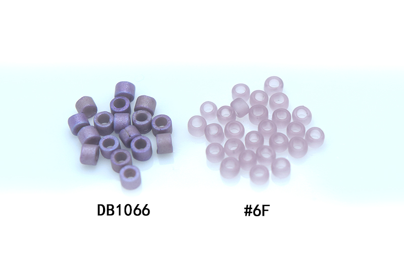 心欣进口米珠日本御幸MIYUKI古董珠1.6mm紫色磨砂DB1066 - 图1