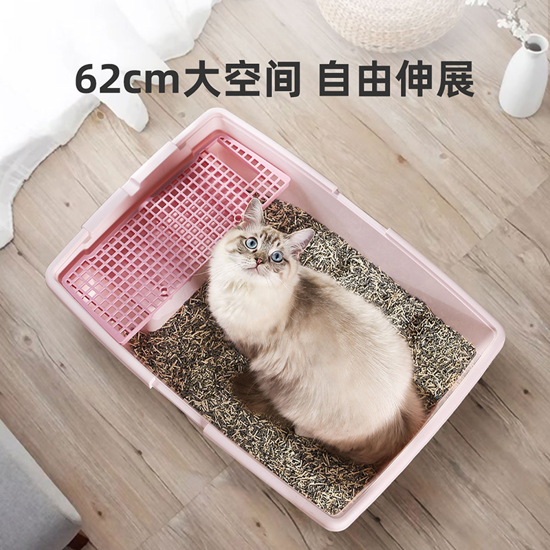 爱丽思超大号猫砂盆猫厕所特大全封闭式猫屎盆猫沙盆防外溅爱丽丝-图0