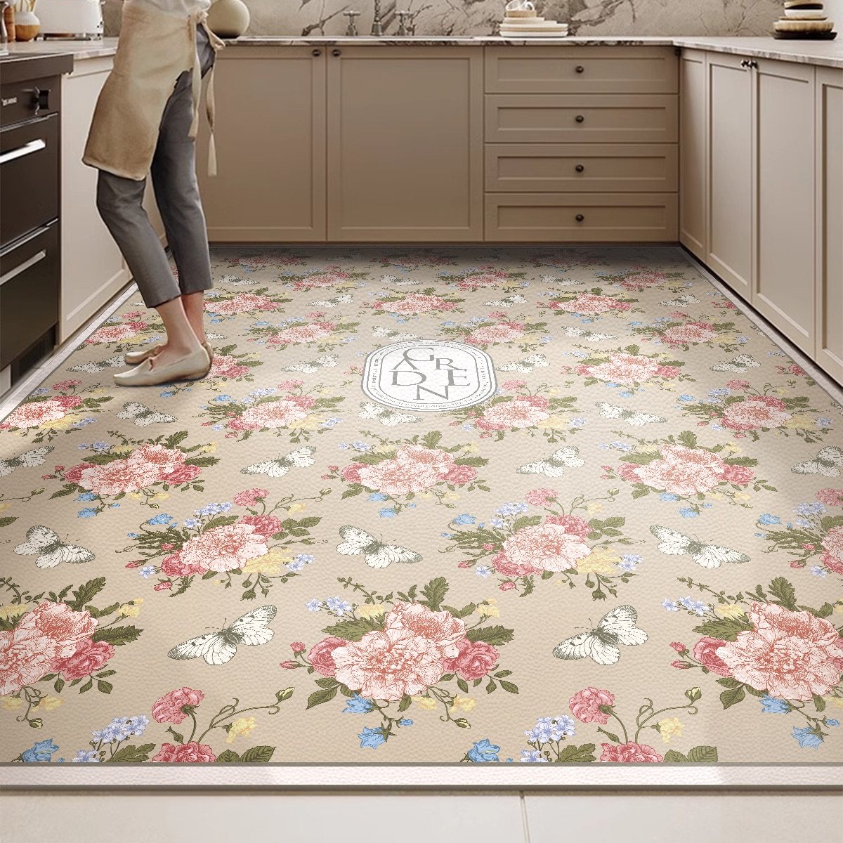 厨房用地垫防滑防油全铺大面积脚垫可擦免洗大尺寸整铺地毯可裁剪,淘宝优惠券,粉丝福利购,淘宝优惠卷