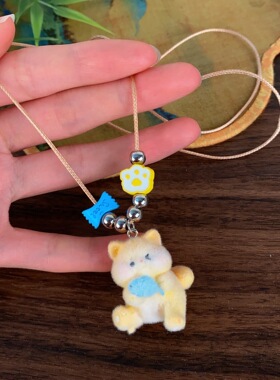 小猫毛衣链森系萌妹清新可爱