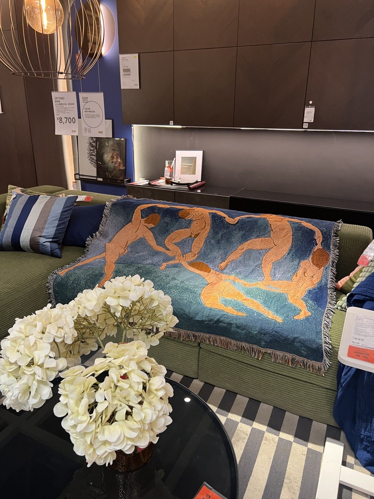 HenriMatisse马蒂斯法国展览会订单野兽派油画沙发盖毯装饰休闲毯,淘宝优惠券,粉丝福利购,淘宝优惠卷