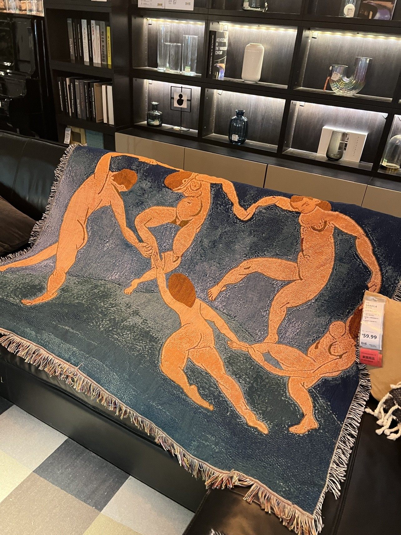 HenriMatisse马蒂斯法国展览会订单野兽派油画沙发盖毯装饰休闲毯,淘宝优惠券,粉丝福利购,淘宝优惠卷