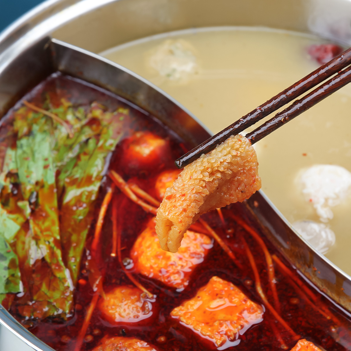 松珍鸿昶纯素麻辣火锅底料150g素食红油豆瓣火锅料麻辣烫香锅底料 - 图1