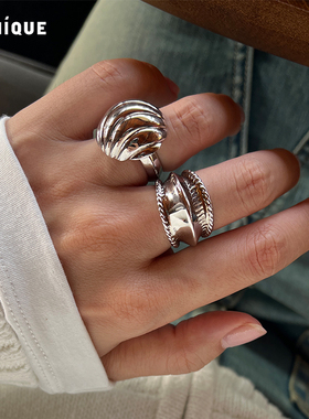 Picnique经典折叠纽结雕塑感戒指