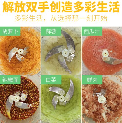 大号电动绞肉碎菜器饺子馅全自动较菜机手动手摇绞菜机家用绞馅机 - 图1