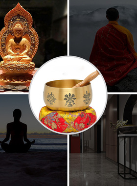 黄铜日式风引磬长柄工艺礼品