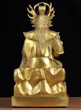 供奉龙王像摆件玄关佛堂工艺品