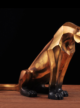 豹子招财电视柜办公室桌面摆件