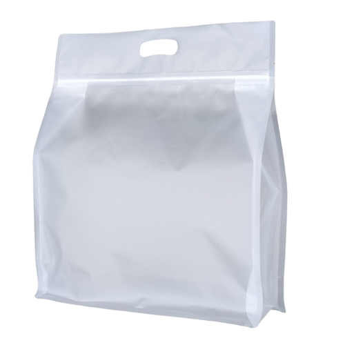 大号磨砂透明拉链自封袋手提袋通用版香榧5斤装山核桃5斤装特产袋 - 图3