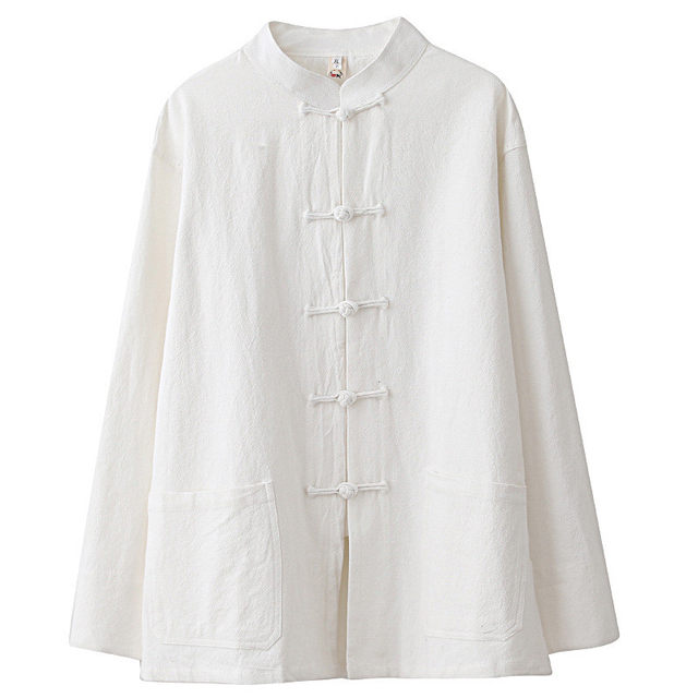 Chinese style Tang suit men's middle-aged and elderly cardigans father's clothing