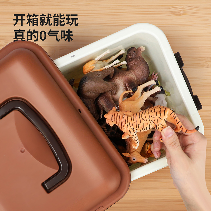 纽仿真动物模型玩具儿童积木农场早教认知家禽益智玩具生日礼物 - 图3