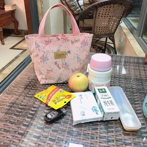 防水牛津布手提袋女手提包上班拎包宝妈带娃外出小布包拉链帆布袋 - 图1