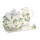 Bone china pastoral home water cup set