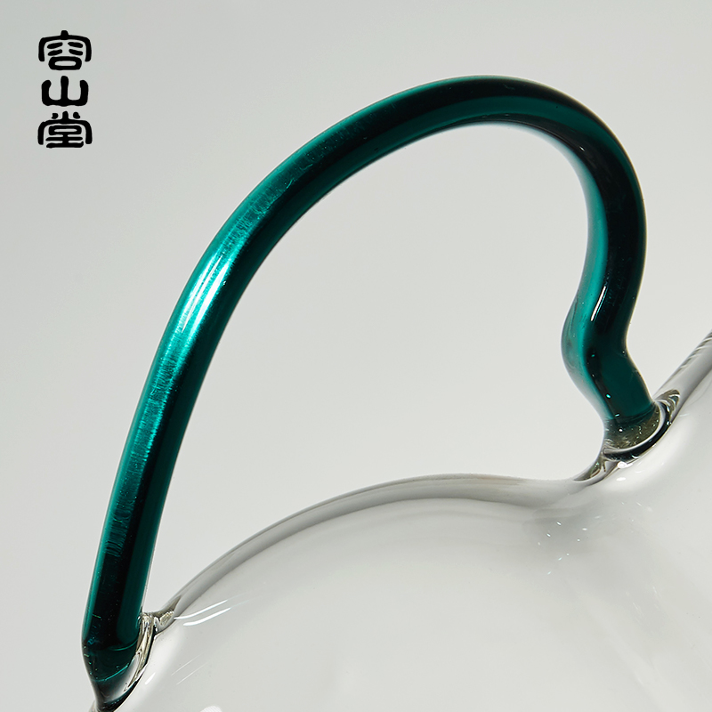 容山堂 莹烁玻璃公道杯 耐热透明分茶器执壶加厚茶海功夫茶具配件 - 图1