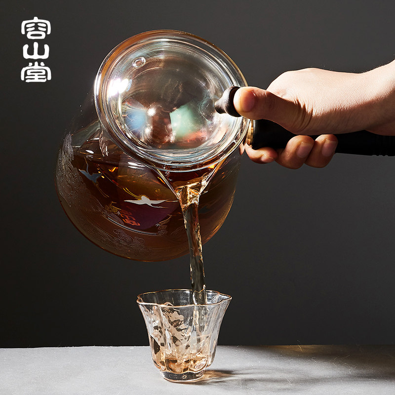 容山堂焕彩金银烧玻璃烧水壶电陶炉 容山堂电磁炉/陶炉