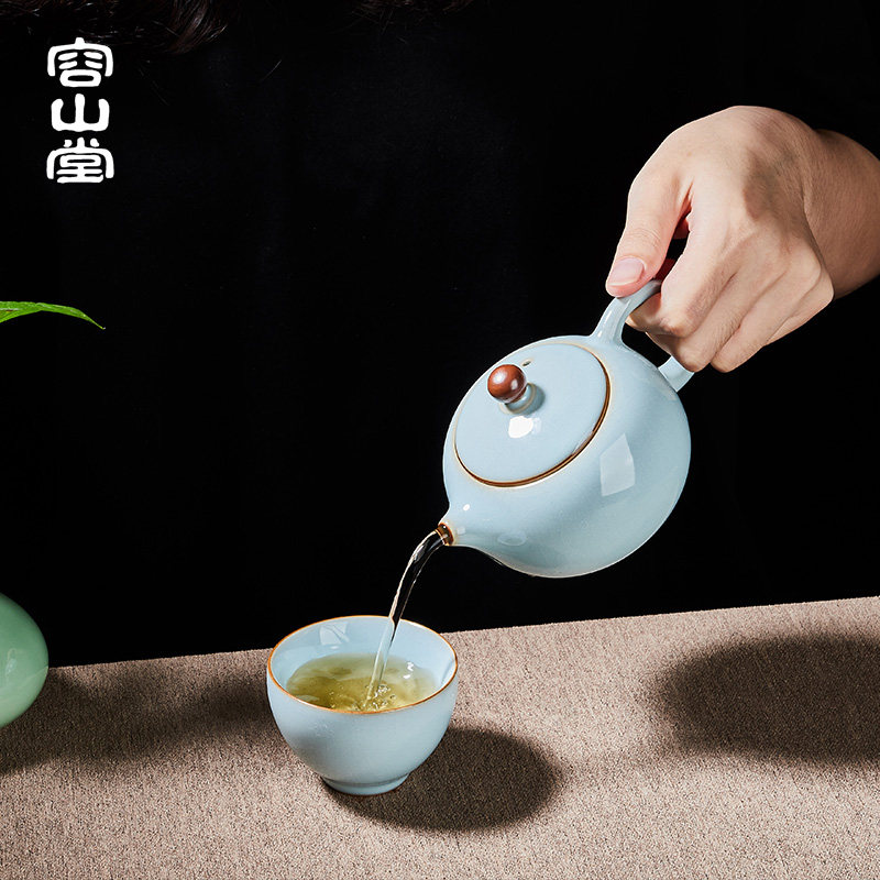 容山堂陈文德大师功夫茶具套装家用 容山堂整套茶具