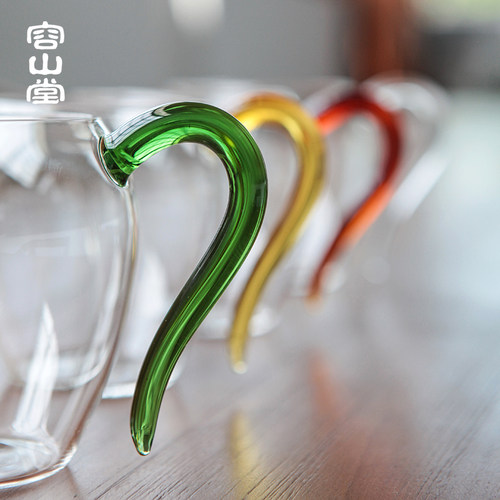 容山堂禾器玻璃公道杯绿茶杯耐热加厚茶滤一体分茶器个人茶具礼物 - 图1