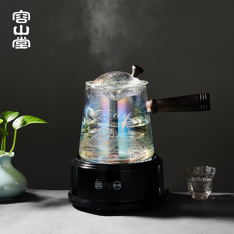 容山堂焕彩金银烧玻璃烧水壶电陶炉 容山堂电磁炉/陶炉