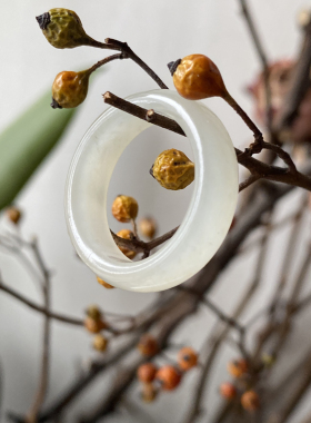 天然和田玉指环大号23号 熟色料 天然