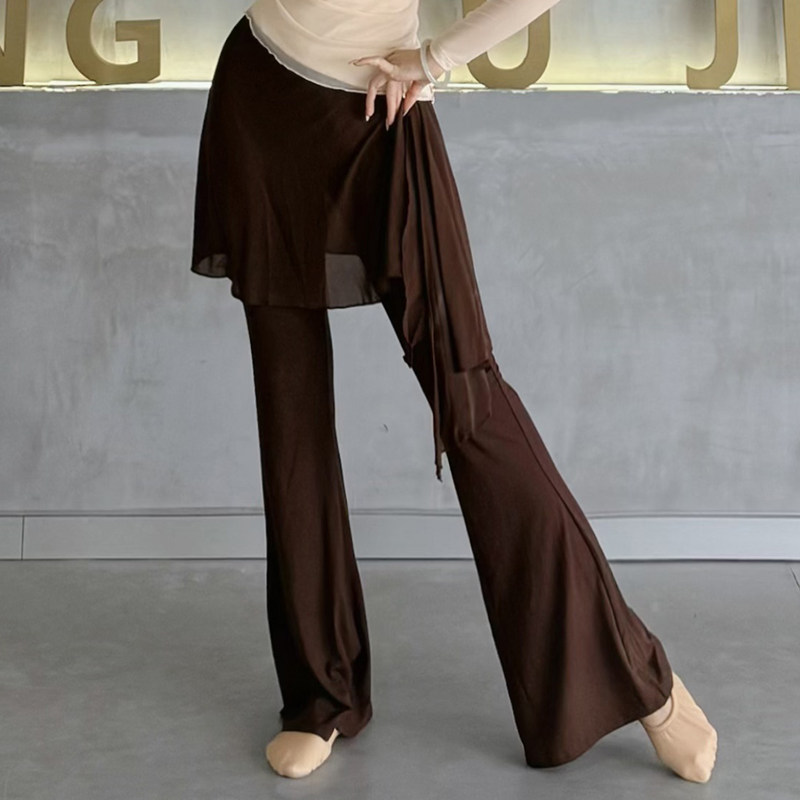 古典舞微喇叭裤现代舞蹈裤屁帘形体服半身裙秋冬练功裤显瘦芭蕾裤,淘宝优惠券,粉丝福利购,淘宝优惠卷